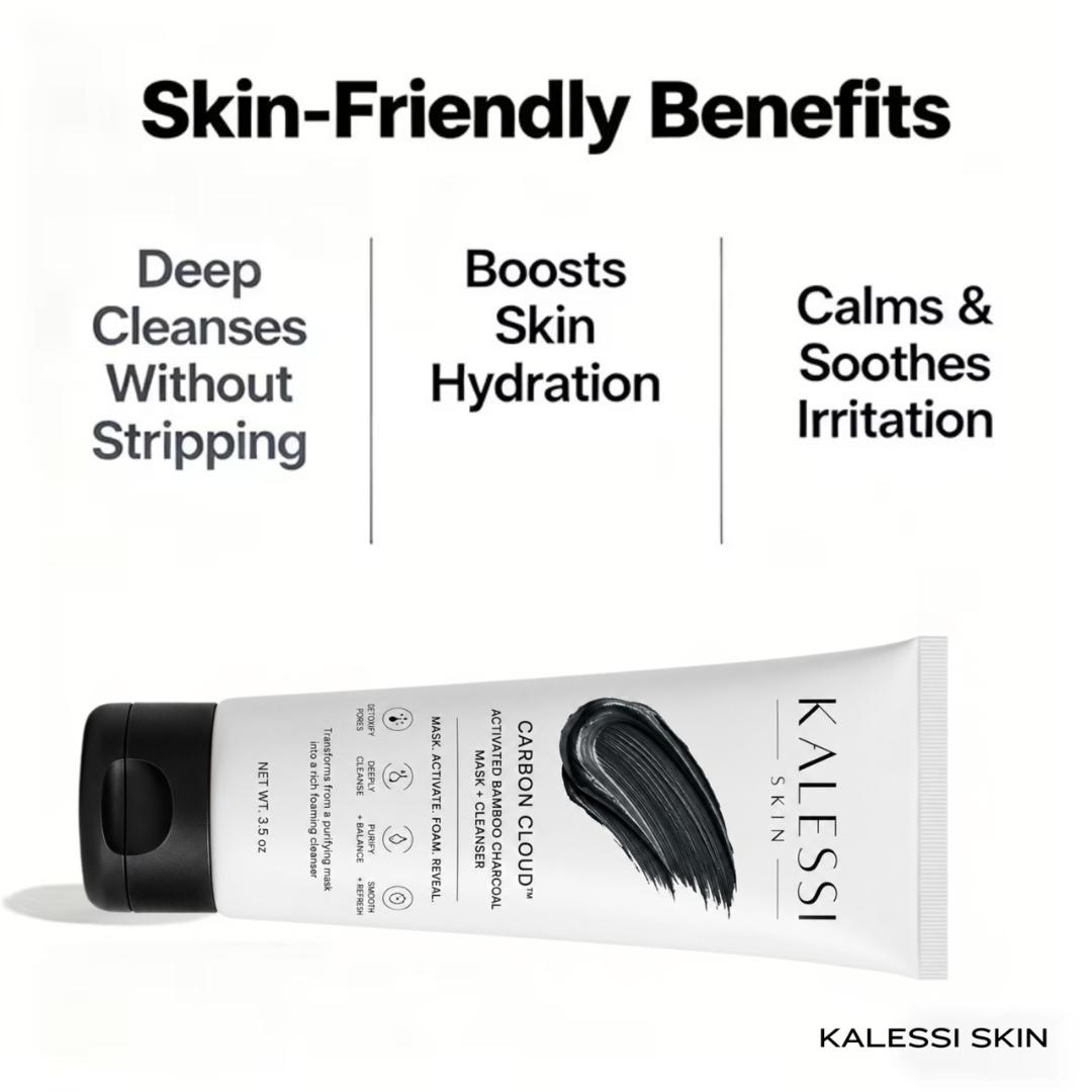Carbon Cloud™ - Activated Bamboo Charcoal Mask + Cleanser