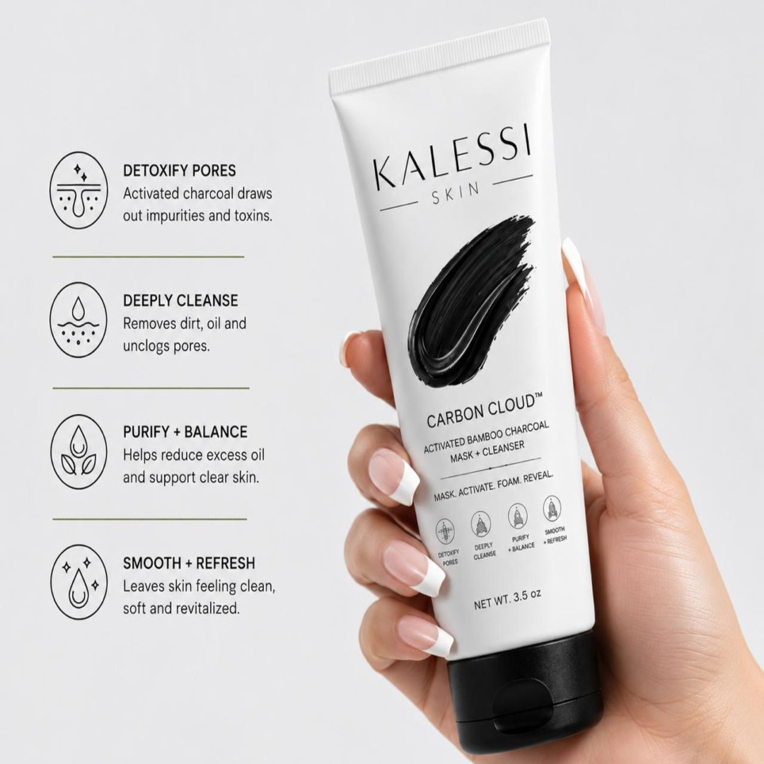 Carbon Cloud™ - Activated Bamboo Charcoal Mask + Cleanser