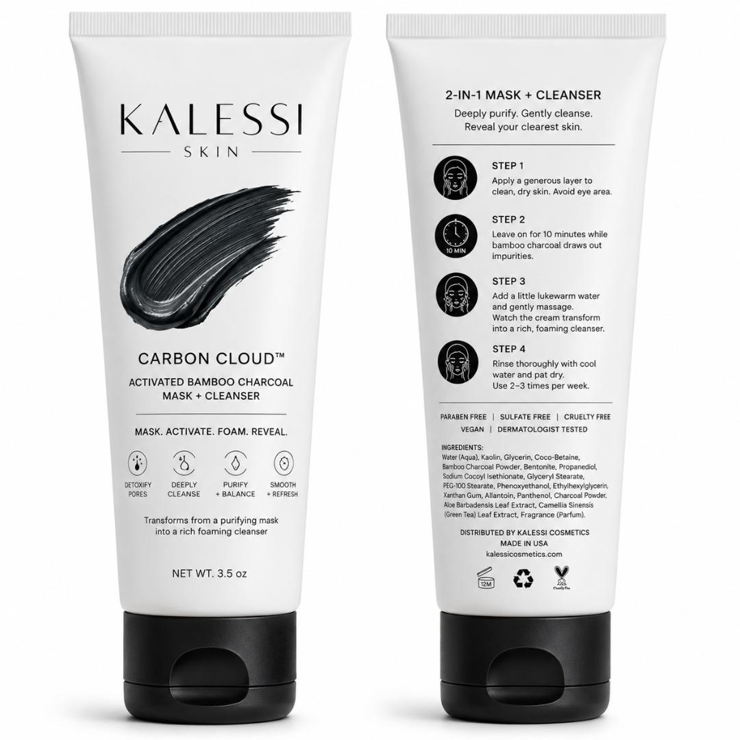 Carbon Cloud™ - Activated Bamboo Charcoal Mask + Cleanser