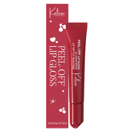 Kalessi Cosmetics Peel Off Lip Gloss — cafe-inspired peel off lip gloss for rich buildable color and a fun peelable finish