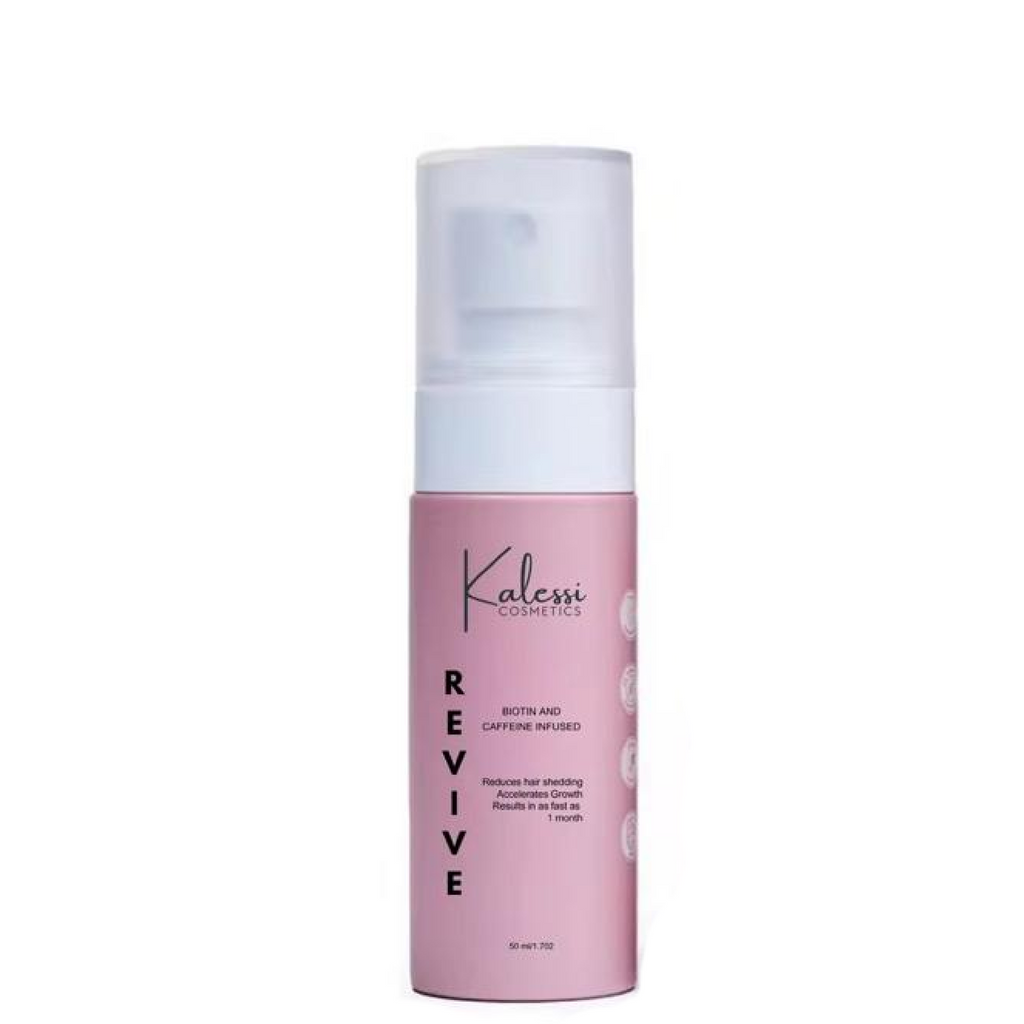 Kalessi Cosmetics Revive — revitalizing hair treatment that refreshes and breathes new life into dull lifeless hair for renewed shine and vitality