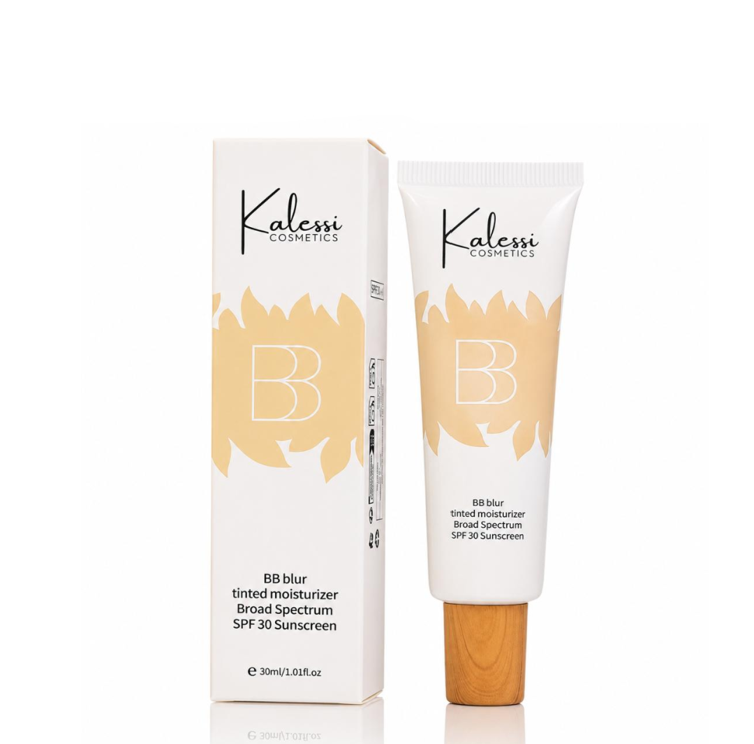 Kalessi Cosmetics Tinted BB Cream — matte tinted moisturizer with SPF 30 for a natural no-makeup look with light buildable coverage